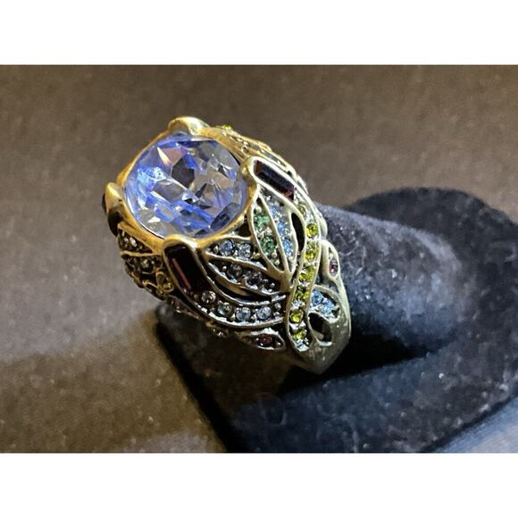 Heidi Daus Cocktail Ring Multicolored Size 11 - Picture 6 of 8